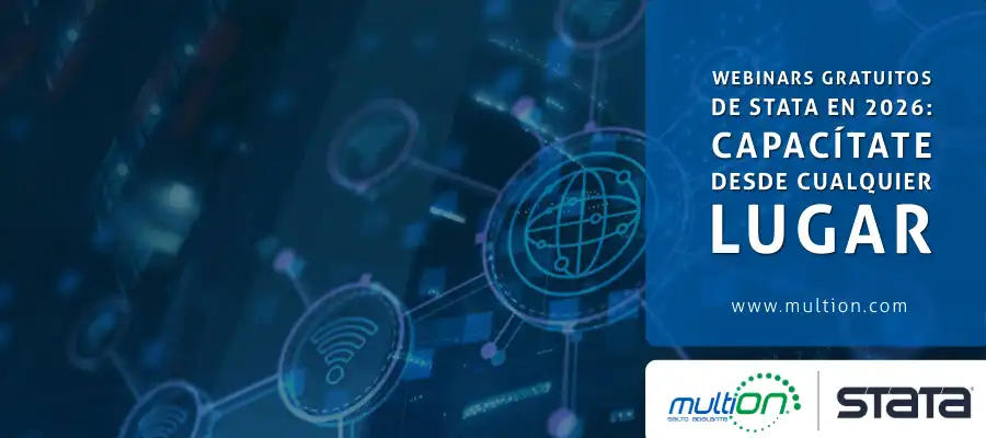 Webinars gratuitos de Stata en 2026: capacítate desde cualquier lugar
