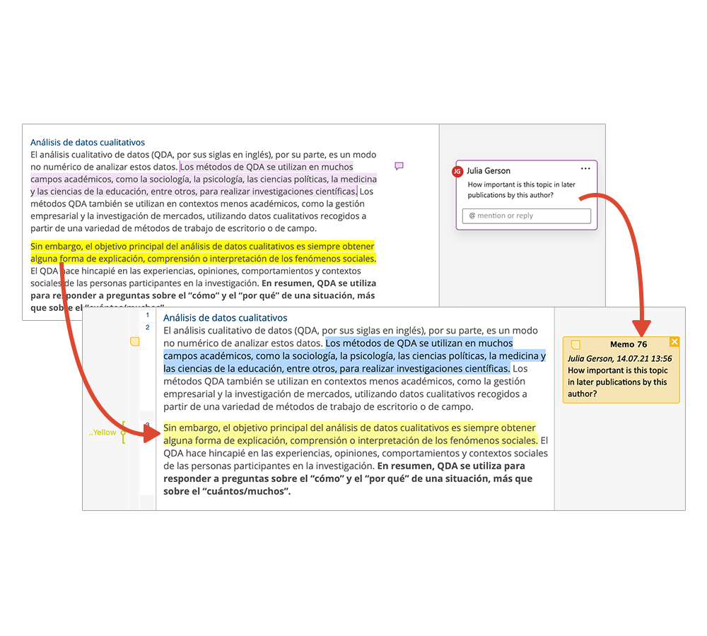 MAXQDA 2022: Importar texto resaltado y comentarios desde Word y PDF 