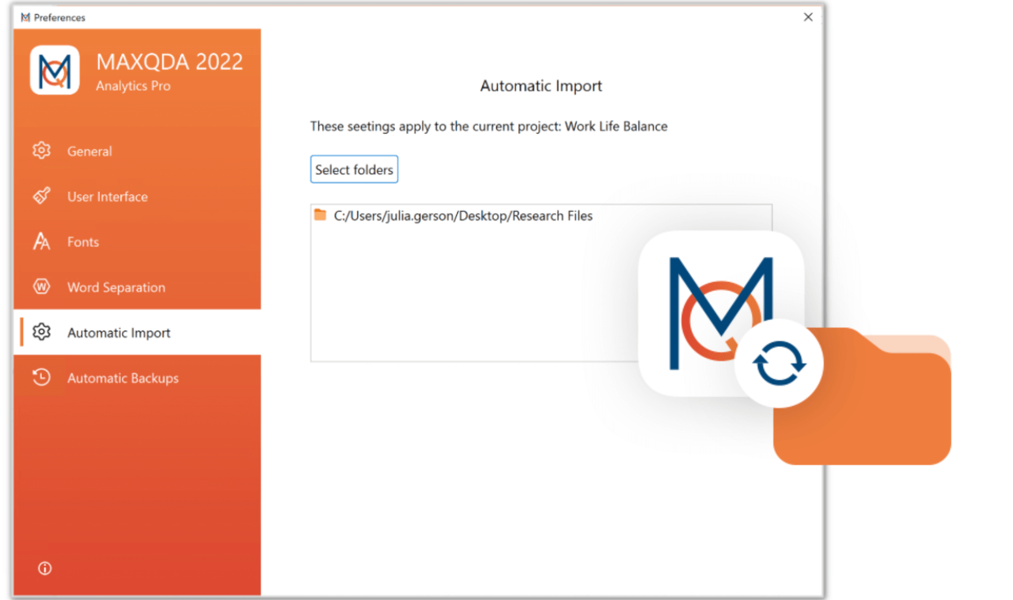 MAXQDA 2022.4: Importación automática